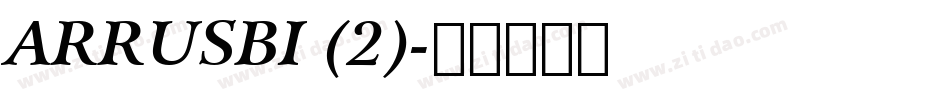 ARRUSBI (2)字体转换